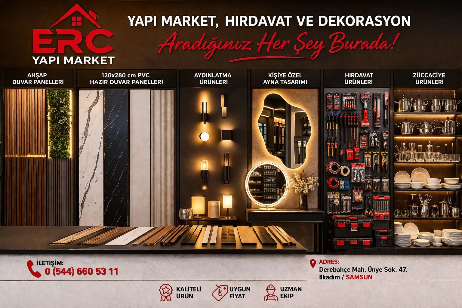 ERC Yapı Market showroom